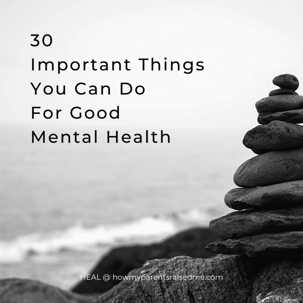 things to do for good mental health