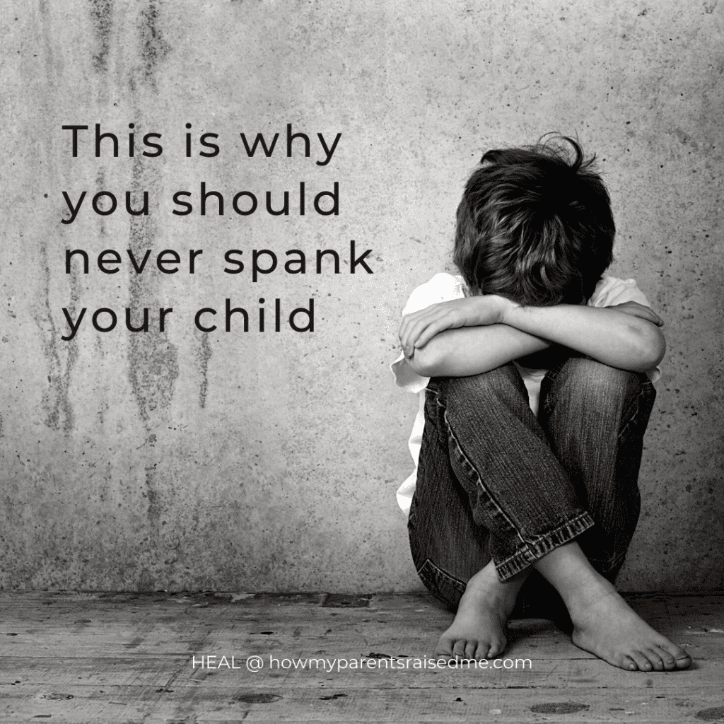 cover for reasons why you should never spank a child