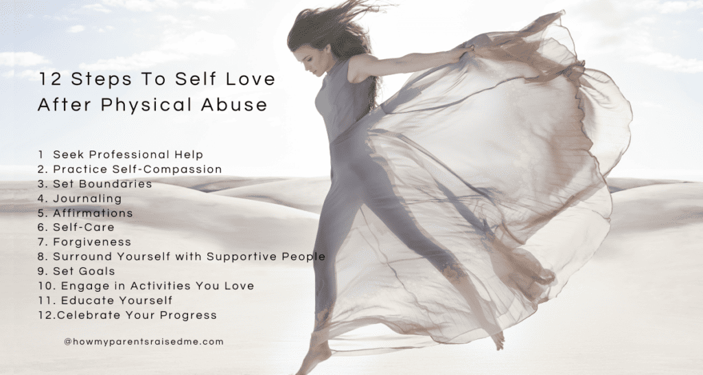 12 steps to self love after physical abuse